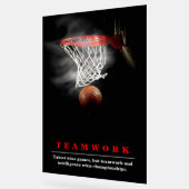 Teamwork Basketball Motivational Inspirational Acryl Bord (Hoek)