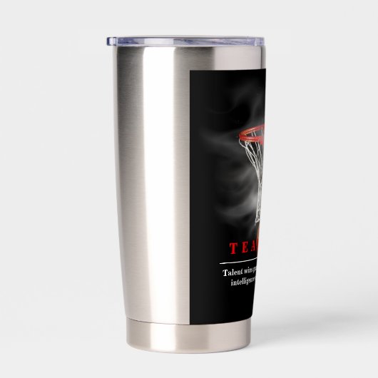 Teamwork Basketball Motivational Inspirational Geïsoleerde Drinkbeker (Rechts)
