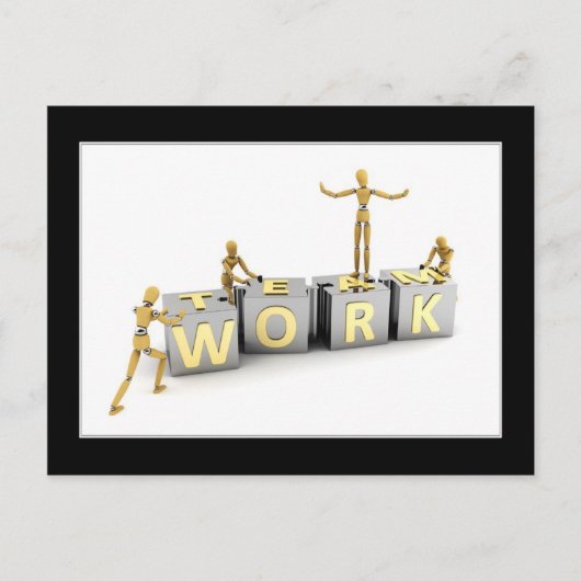 Teamwork - Briefkaart (Voorkant)