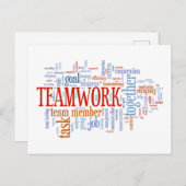 TEAMWORK BRIEFKAART (Voorkant / Achterkant)