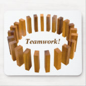 Teamwork Circle Mousepad Muismat (Voorkant)