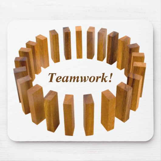 Teamwork Circle Mousepad Muismat (Voorkant)