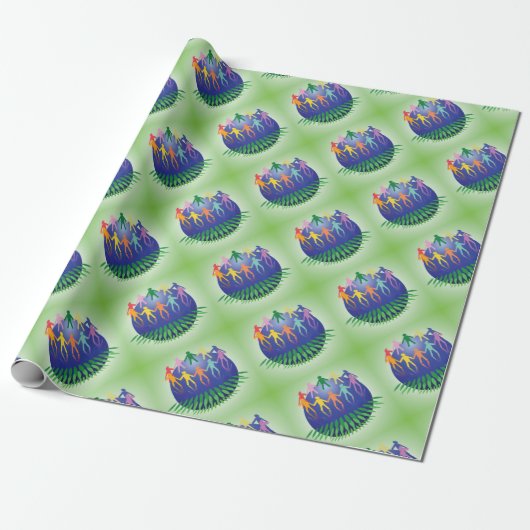 Teamwork Concept Cadeaupapier (Uitgerold)