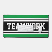 TEAMWORK Fun Green Black White Racing Stripes (Clavier et souris)