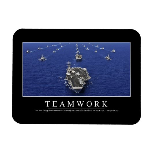 Teamwork: Inspirerend prijsopgave Magneet (Horizontaal)