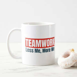 Teamwork Inspirerende Citat Personeel Bedrijfs Cad Koffiemok