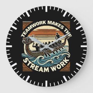 Teamwork maakt de stream werk, Dragon Boat Racing Grote Klok