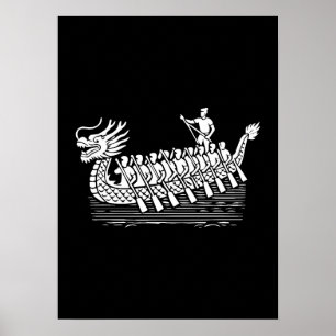 Teamwork maakt de stream werk, Dragon Boat Racing Poster