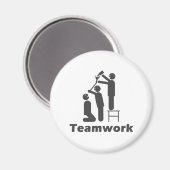 Teamwork - Motivatie koopwaar Magneet (Voorkant / Achterkant)