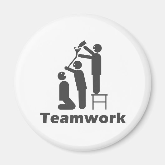 Teamwork - Motivatie koopwaar Magneet (Voorkant)