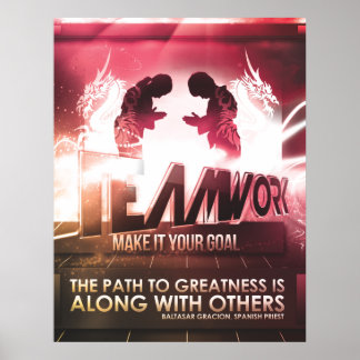 TEAMWORK - MOTIVATIE POSTER