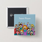 Teamwork People Button (Voorkant /achterkant)