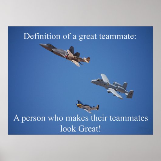 Teamwork Poster (Voorkant)