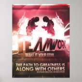 TEAMWORK - POSTER MOTIVATIONNEL (Devant)