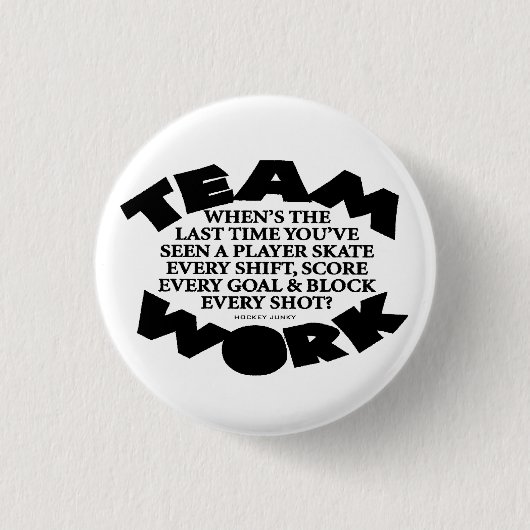 TEAMWORK RONDE BUTTON 3,2 CM (Voorkant)