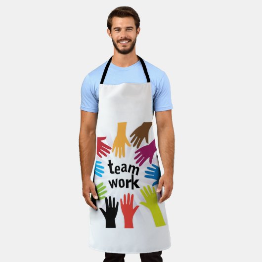 teamwork schort (Gedragen)