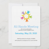 Teamwork Starburst Uitnodiging (Voorkant)