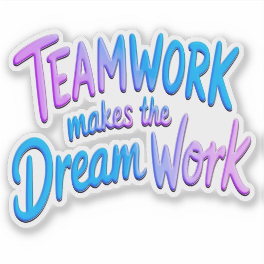 Teamwork Sticker (Voorkant)