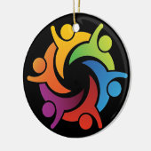 Teamwork - Unity - SRF Keramisch Ornament (Links)