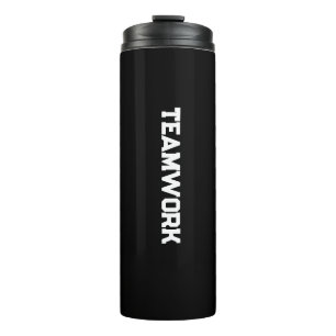 "TEAMWORK" Waterfles Thermosbeker