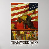 Teamwork Wins Poster (Voorkant)