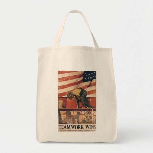 Teamwork Wins Tote Bag (Voorkant)