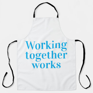 Teamwork zorgt ervoor dat de klus wordt geklaard schort