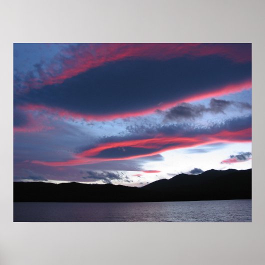 TeAnau Sunset Poster (Voorkant)