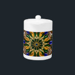 Teapot avec design couleur Brésil<br><div class="desc">Laissez-vous surprendre par notre exquise théière aux couleurs chaudes du Brésil et aux pierres précieuses scintillantes, dans un design luxueux et vibrant ! Cette théière est plus qu’un simple élément fonctionnel, c’est une oeuvre d’art étonnante qui célèbre le patrimoine culturel du Brésil. Les teintes chaleureuses et emblématiques du drapeau brésilien...</div>