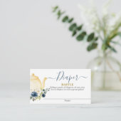 Teapot baby shower garçon Diaper Carte Raffin (Debout devant)