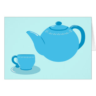 Teapot bleu classique