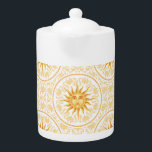 Teapot classique "Celestial Sun Magic" - Grand Mot<br><div class="desc">Teapot classique "Celestial Sun Magic" - Grand Motif</div>