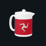 Teapot de drapeau de l'île de Man<br><div class="desc">Ajoutez une touche de fierté à l'Isle of Man à votre tea time avec notre théière exclusive arborant le drapeau de l'Isle of Man ! Réalisée avec une attention minutieuse aux détails, cette théière est plus qu’un simple élément fonctionnel, c’est une célébration du patrimoine et de la fierté culturelle de...</div>