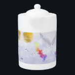 Teapot d'élégance moderne<br><div class="desc">Servez votre thé avec une touche de raffinement moderne en utilisant cette théière élégamment conçue. Avec un motif artistique épuré et des lignes épurées, il est le parfait mélange de forme et de fonction. Que ce soit pour des rituels quotidiens ou des réunions élégantes, cette théière apporte sophistication et chaleur...</div>