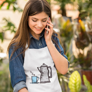Teapot en Cup Standaard Schort