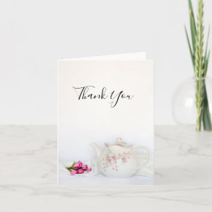 Teapot et rose Roses Mariage Merci