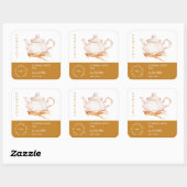 Teapot Ginseng Root Tea Label (Vel)