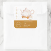 Teapot Ginseng Root Tea Label (Tas)