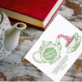 Teapot Grace and Blessings Inspirerend Briefkaart
