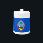 Teapot Guam Flag<br><div class="desc">Élégante théière avec drapeau de Guam. États-Unis d'Amérique. Ce produit est personnalisable.</div>