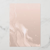 Teapot | Hydrangeas | Pampas Grass Bridal Tea Folie Uitnodiging (Achterkant)