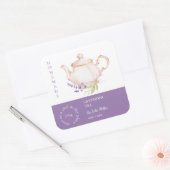 Teapot Lavender Tea Étiquette (Enveloppe)
