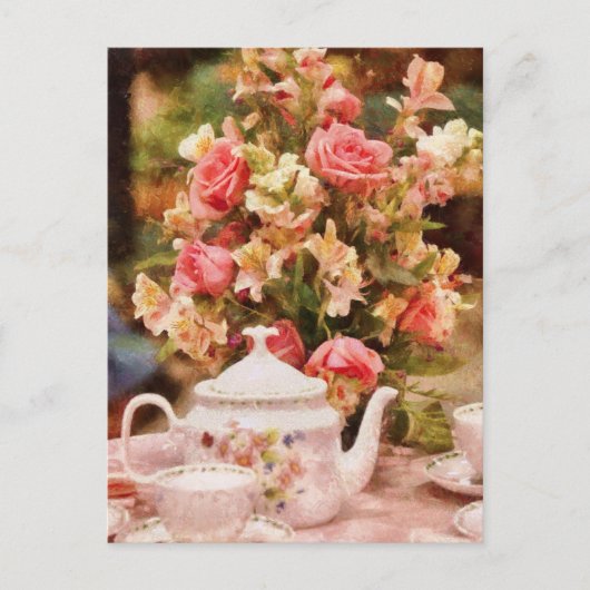 Teapot - Meer thee Milady Briefkaart (Voorkant)