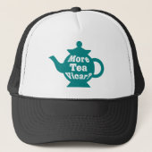Teapot, nog meer thee Vicar? - Blauwgroen en wit Trucker Pet (Voorkant)