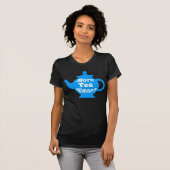 Teapot, nog meer thee Vicar? - Mid Blue en White T-shirt (Voorkant volledig)