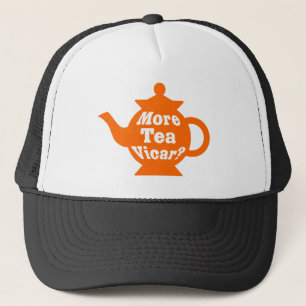 Teapot, nog meer thee Vicar? - Oranje en wit Trucker Pet