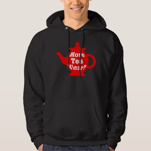 Teapot, nog meer thee Vicar? - Rood en wit Hoodie (Voorkant)