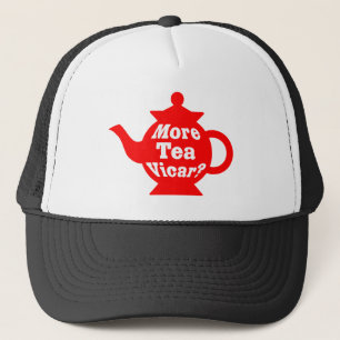 Teapot, nog meer thee Vicar? - Rood en wit Trucker Pet