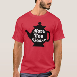 Teapot, nog meer thee Vicar? - Zwart-wit T-shirt