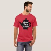 Teapot, nog meer thee Vicar? - Zwart-wit T-shirt (Voorkant volledig)
